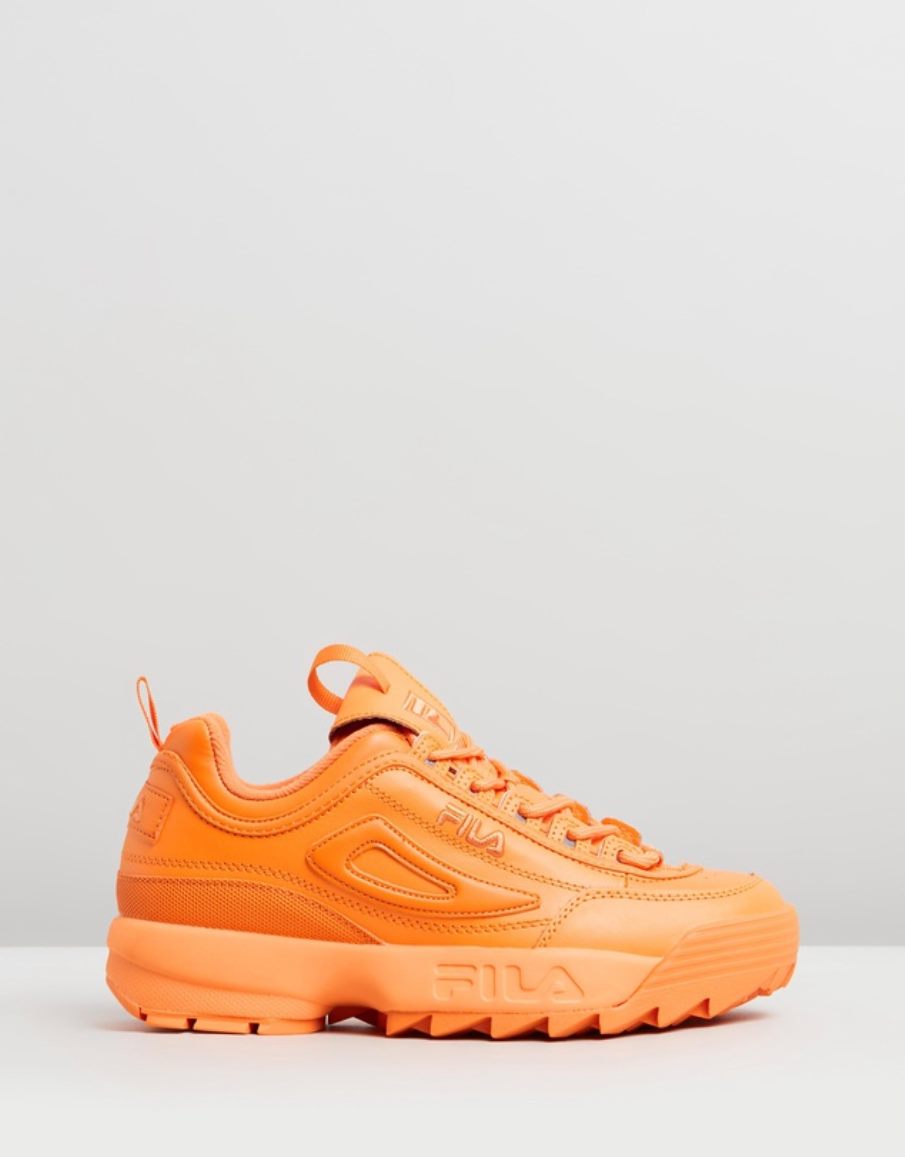 fila disruptor ii orange shoes