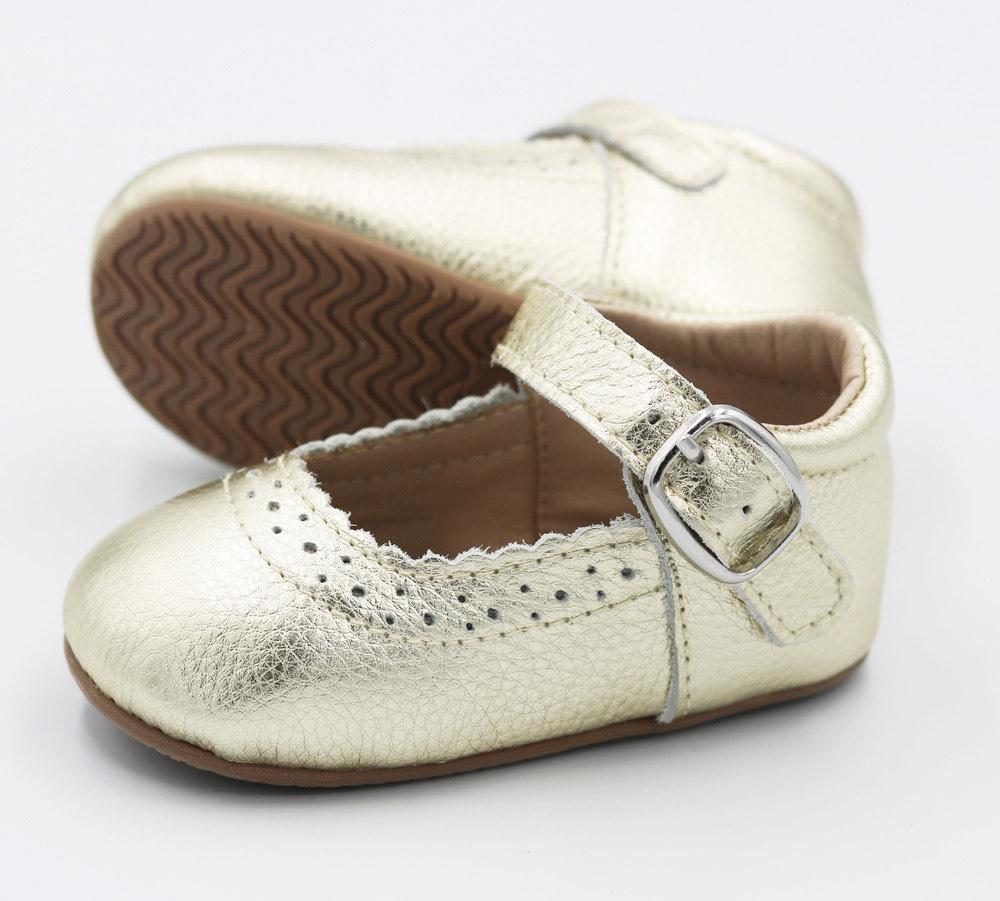 Liv & Leo New Baby Girls Mary Jane Oxford Soft Sole Crib Shoes Leather with Bow 