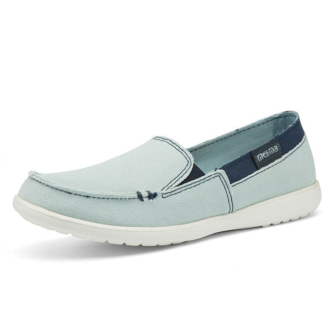 ladies canvas loafers