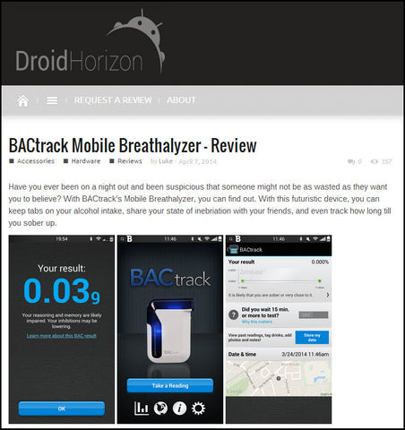 BACtrack Mobile on Droid Horizon