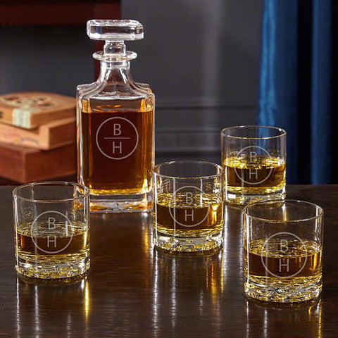 Personalized Emerson Whiskey Decanter Set