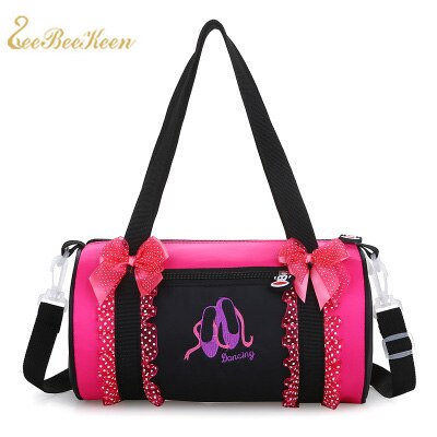 embroidered ballet bag