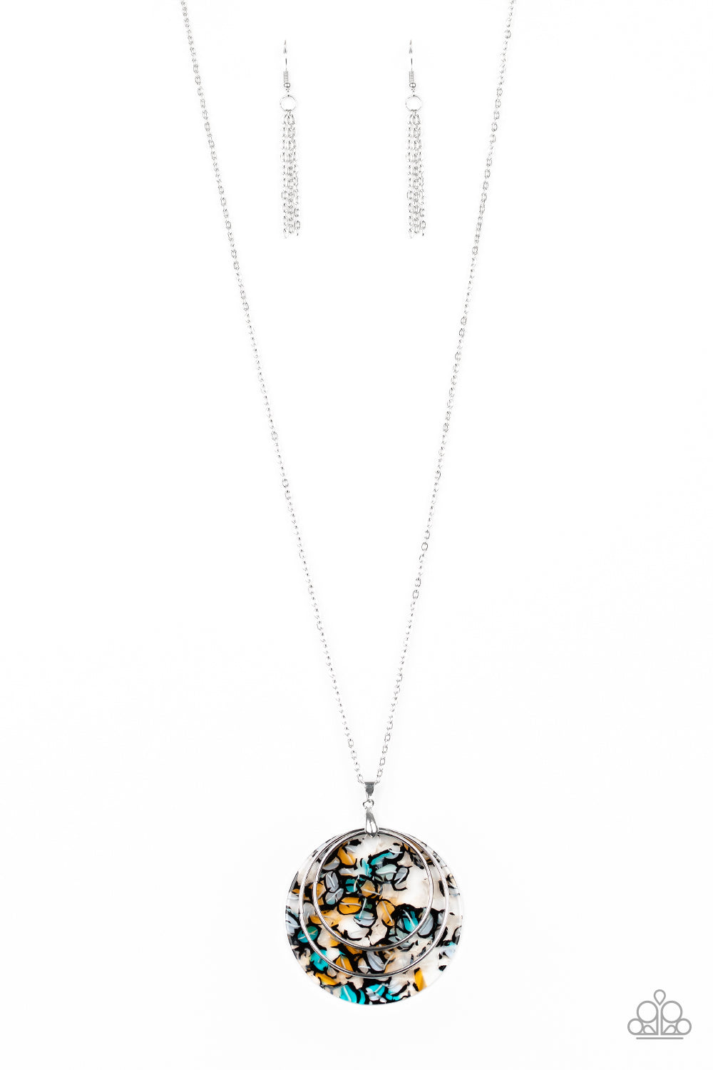 metro mosaic multi necklace paparazzi