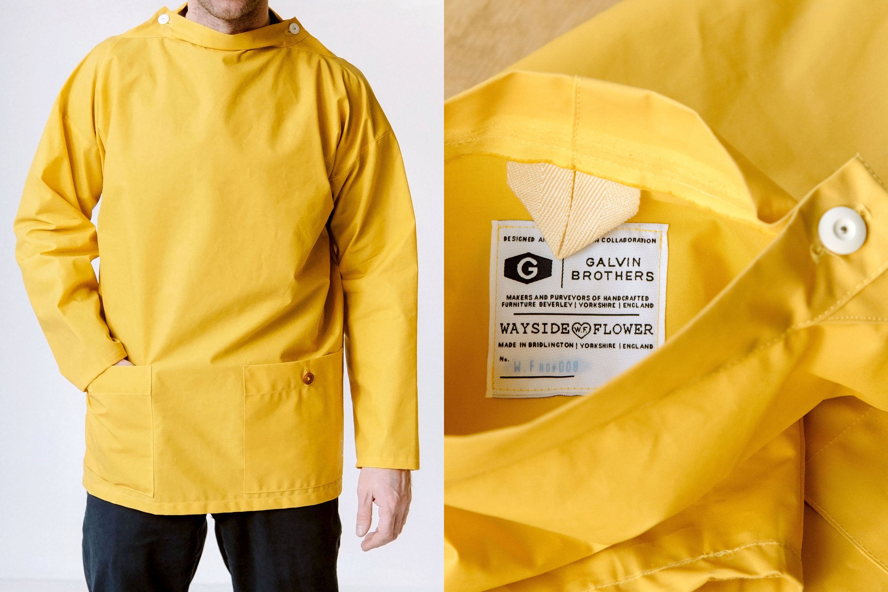 waxed cotton smock