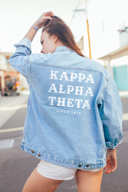 Alpha kappa hot sale alpha jean jacket