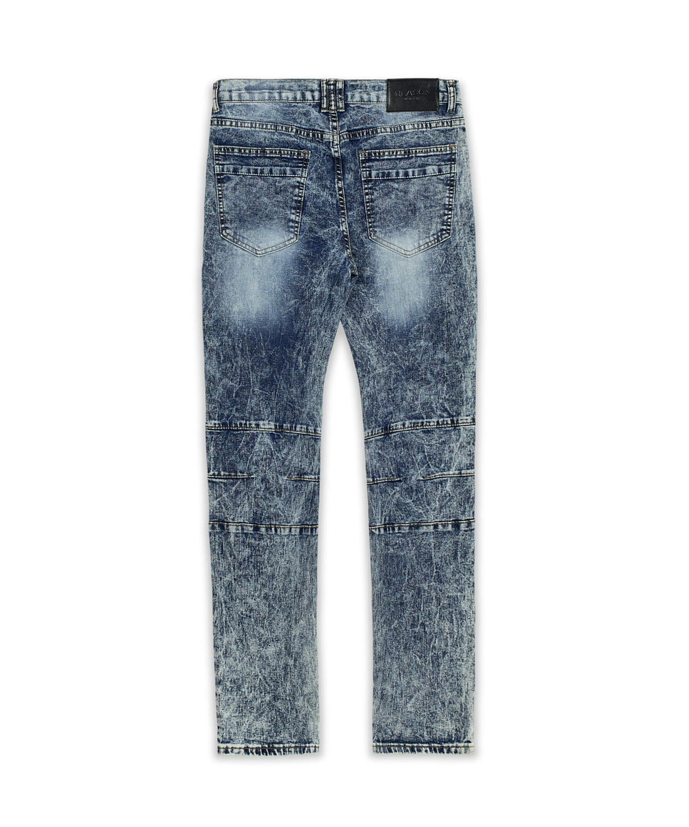 Legend Born Graphic Print Paint Splatter Patch Jeans – Reason