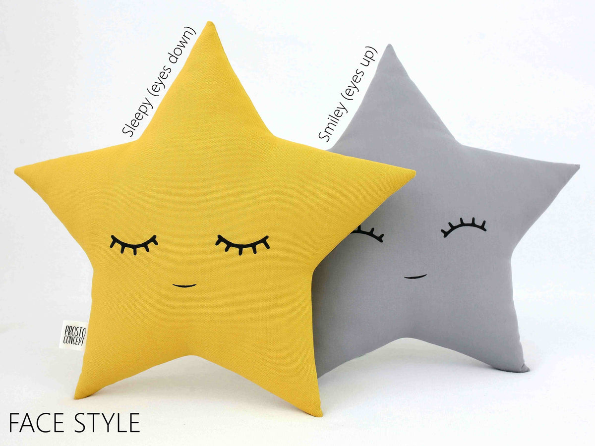 Star Cushion, Star Pillow, Nursery 