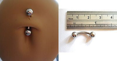 Navel ring 14 gauge belly button 