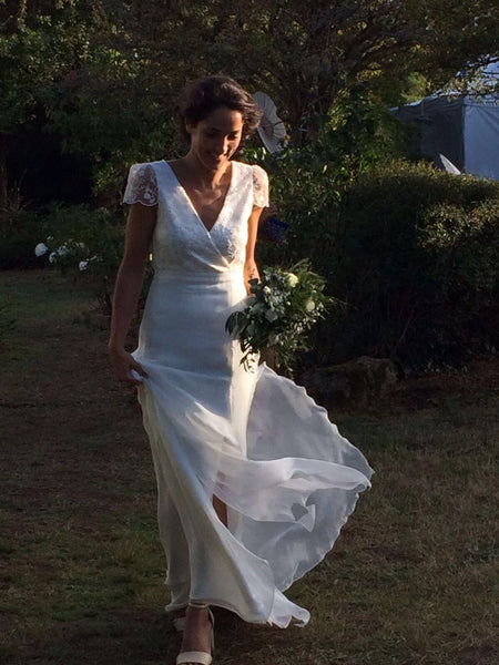 Peony Rice Wedding Gown in France