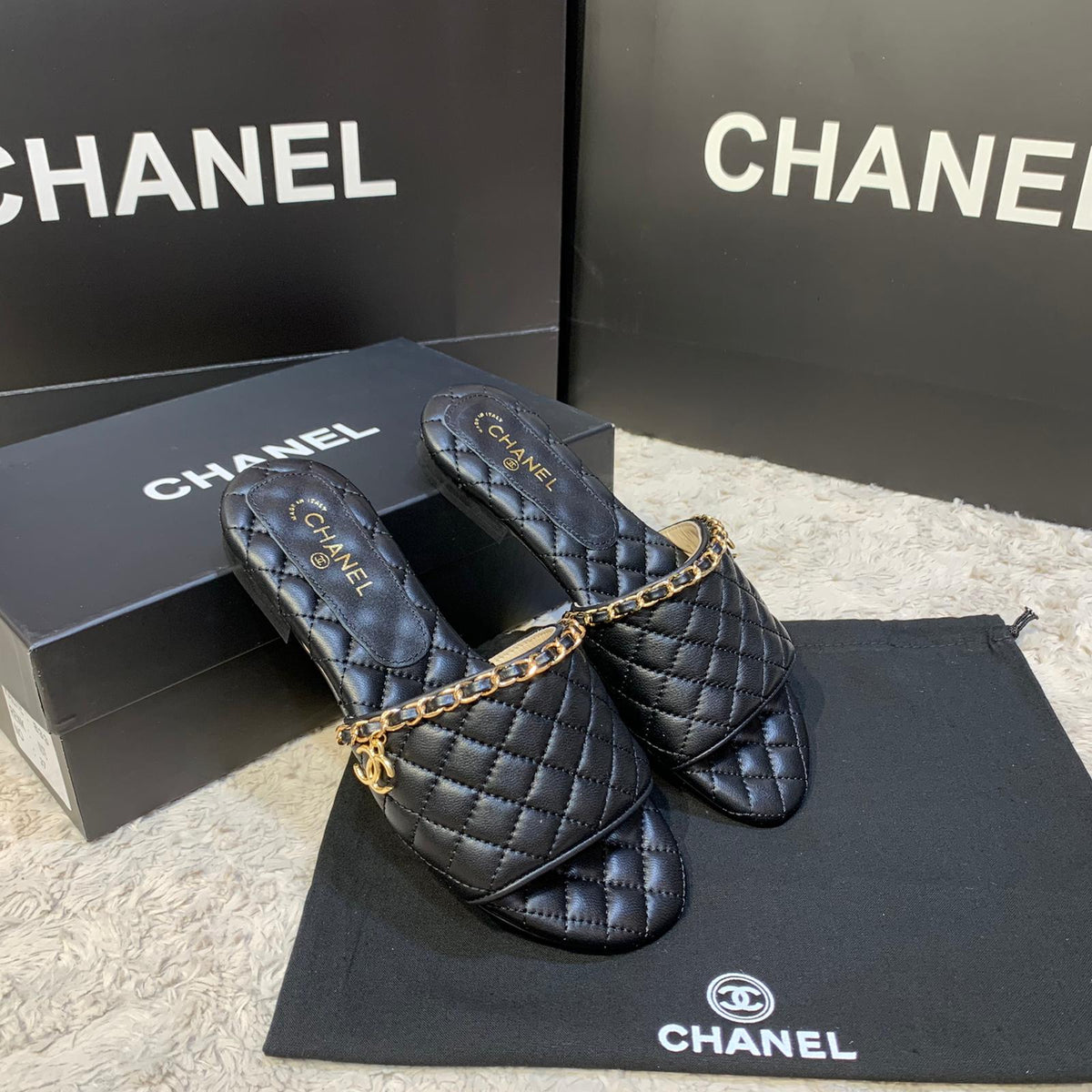 chanel slippers