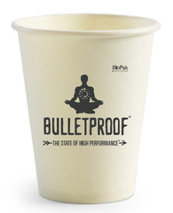 paper cup with Bulletproof logo