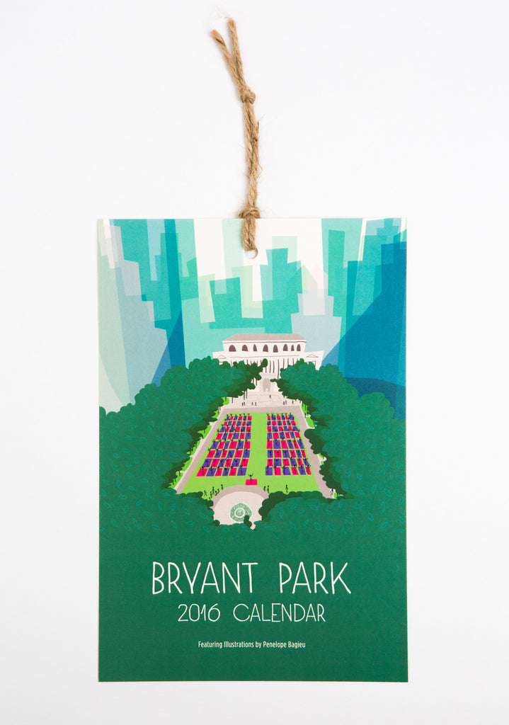 Bryant Park Calendar