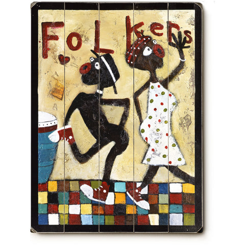 Rustic Love Birds by Artist Danlye Jones Wood Sign