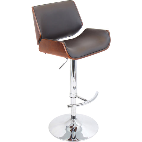 Concha Vinyl Cord Chair, Chrome Frame