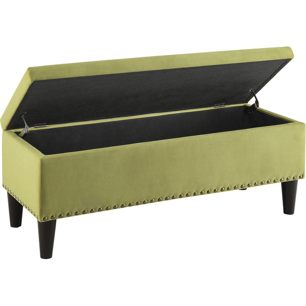 Aster Storage Ottoman With Dark Espresso Legs, Basil Velvet ... Aster Storage Ottoman with Dark Espresso Legs, Basil Velvet - Aster Storage Ottoman With Dark Espresso Legs, Basil Velvet