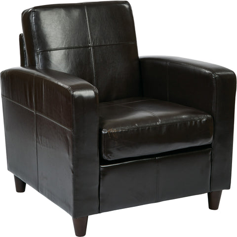 Laguna Chair with Dark Espresso Legs, Chocolate Velvet