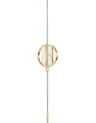 JENNY BIRD RHINE LARIAT NECKLACE IN GOLD/WHITE