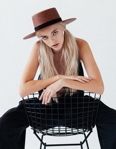 Janessa Leone | Janessa Leone Hats - Straw Hat, Shadows, Fedoras, fur