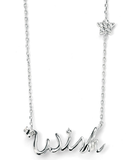 Wish Upon a Star Silver Necklace with Cubic Zirconia