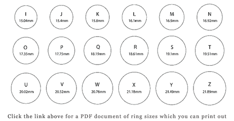 Ring Size Gauge