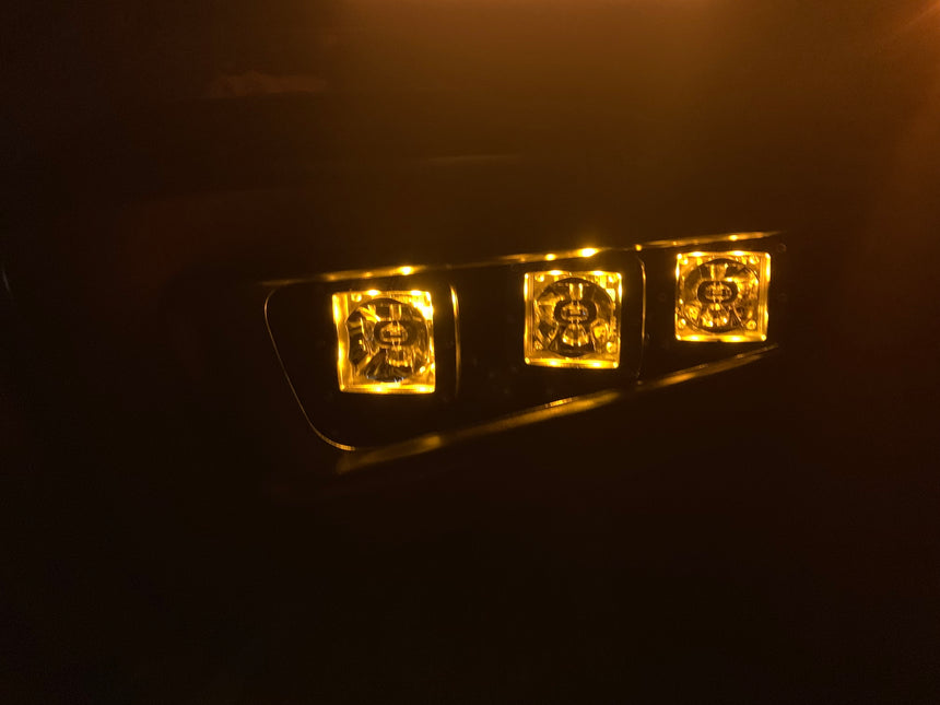 2017-2020 Raptor - Rigid Radiance Fog Amber LED Fog Light Kit Including Brackets