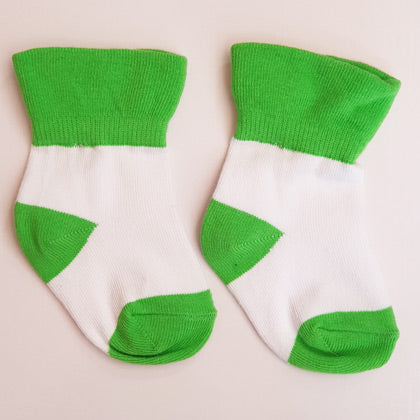 lime green baby socks