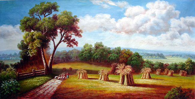 Morandi's Drawer Gallery - Landscape No.23, Countryside,Haystack,Oil