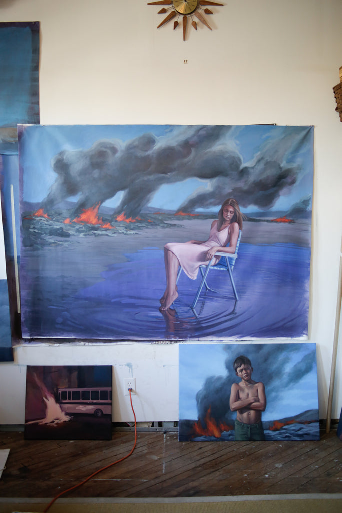 Katherine Fraser's oil paintings, studio visit, Paradigm Gallery + Studio 
