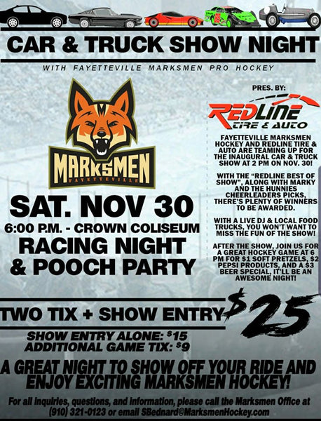 Fayetteville Marksmen at the Crown Colosseum on November 30th