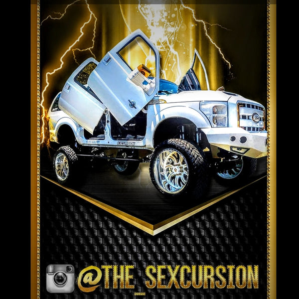 Franklin's Ford Excursion "The Sexcursion" Featuring Vertical Lambo Doors on all 4 doors