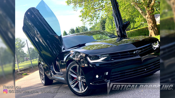 Check out Seithae's @313brucewyne 6th Gen Chevrolet Camaro from Michigan with Vertical Lambo Doors Conversion Kit for Vertical Doors, Inc.