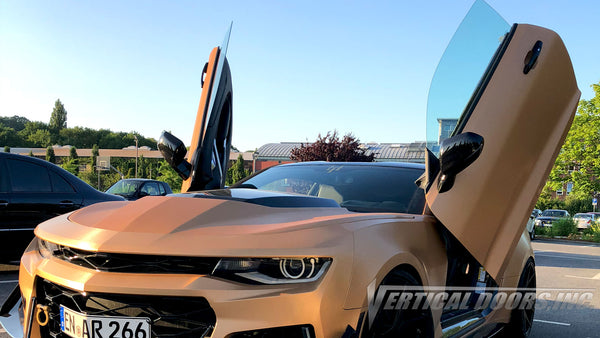 Check out Roberto's 6th Gen Chevrolet Camaro with Vertical Lambo Doors Conversion Kit for Vertical Doors, Inc.