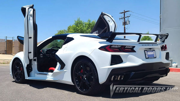 PRE ORDER NOW! Chevrolet Corvette C-8 2020-2020 Lambo Door Conversion Kit by Vertical Doors Inc.