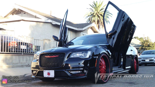 This kit will fit CHRYSLER 300 ALL 2015, 2016, 2017, 2018, 2019 Vertical Doors, Inc. is the only manufacturer of Vertical Lambo Doors and ZLR Door Conversion in the USA.