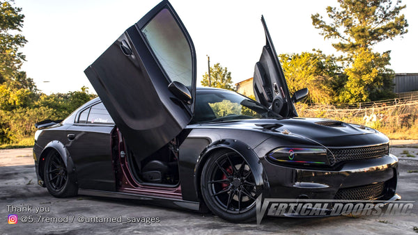Check out @5.7remod Dodge Charger from North Carolina featuring Vertical Lambo Doors Conversion Kit from Vertical Doors, Inc.