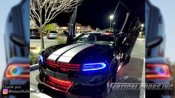 Check out Brittany's @beautifulbeast_17 Dodge Charger from Las Vegas, NV featuring Lambo Door Conversion Kit by Vertical Doors Inc.