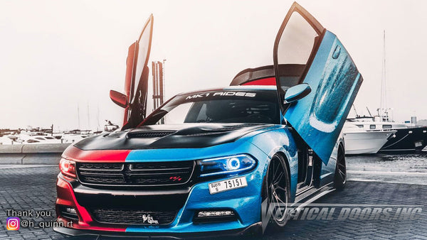 Check out Prabhu's @h_quinn.rt Dodge Charger from Dubai United Arab Emirates featuring Lambo Door Conversion Kit by Vertical Doors Inc.