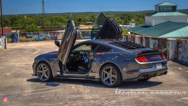 Check out Ron's Ford Mustang, Roush RS1 Edition from Tennessee featuring Vertical Lambo Doors Conversion Kit from Vertical Doors, Inc.