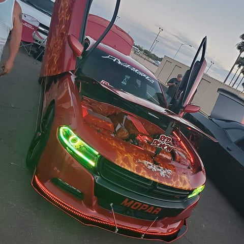 Mike's Dodge Charger featuring Vertical Lambo Doors at the Stance-con 10/5/19