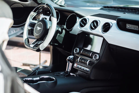 Bakri's 2016 Ford Mustang "White Ghost" Featuring Vertical Lambo Doors from Vertical Doors, Inc.