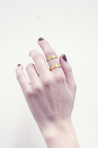 Double Band Brass Ring