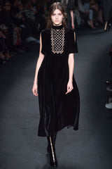 VALENTINO AW15 BLACK VELVET DRESS