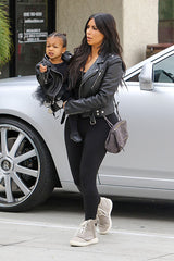 Kim Kardashian North West Style Plain Black LEggings
