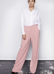 pink wide leg trousers leggsington pink one o eight womenswear clothing online boutique