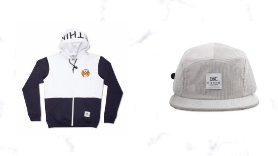 Ethik Worldwide Navy & White sweater Dad Hat