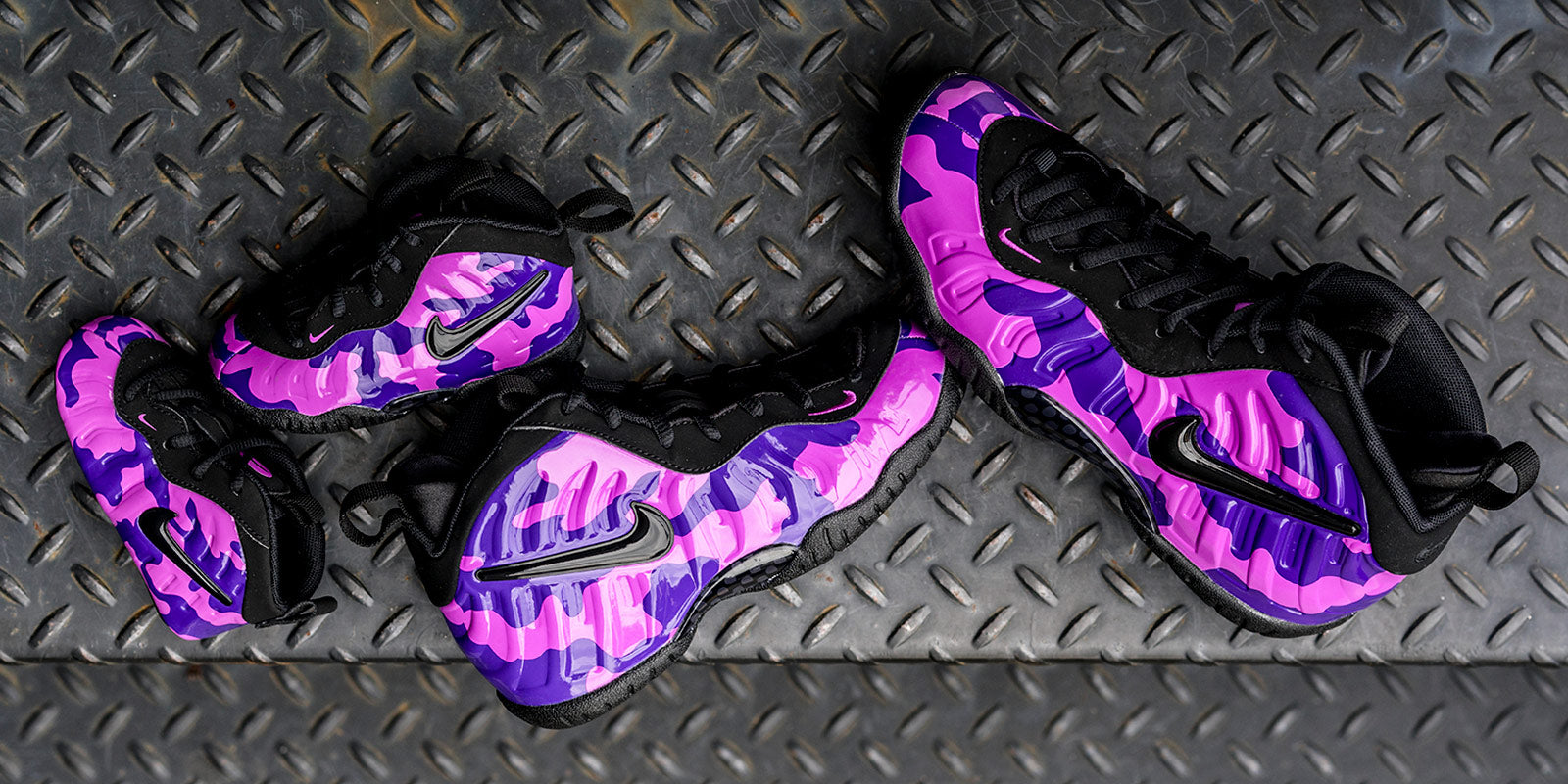 purple camo foamposite pro