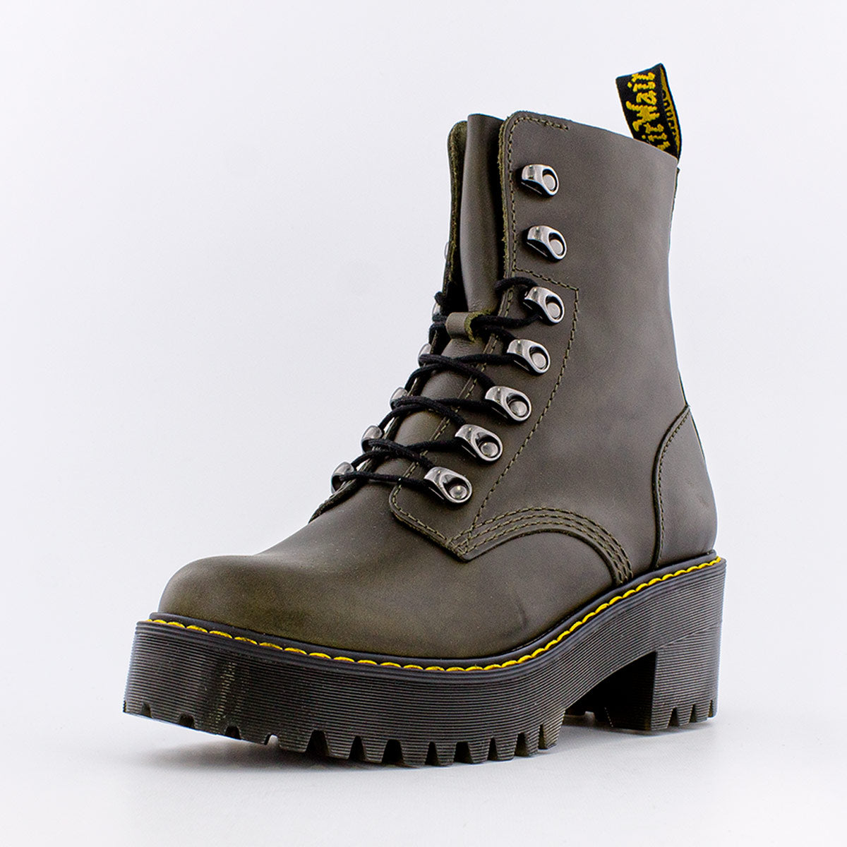 Dr. Martens Leona Leather Heeled Boots (W)