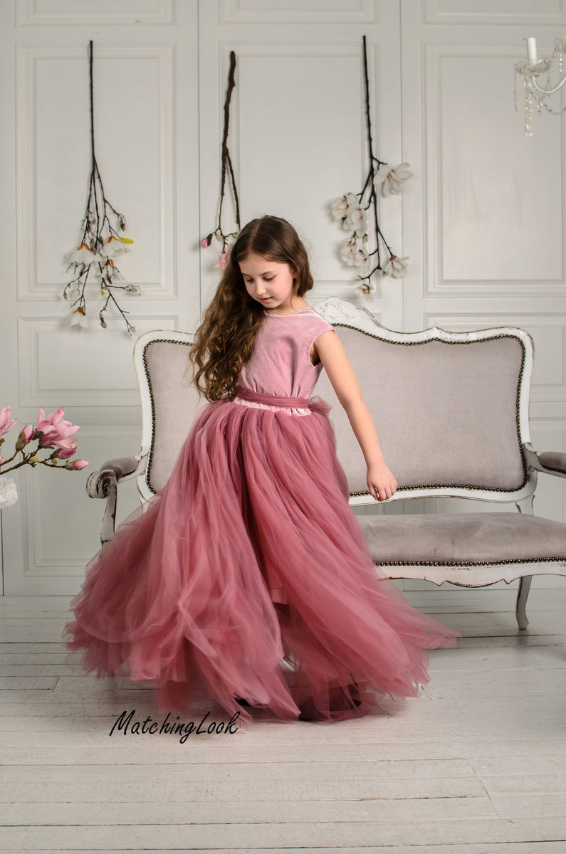 rose dress for girls