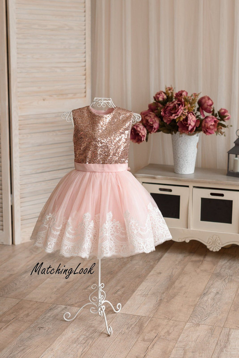 rose pink and gold dress