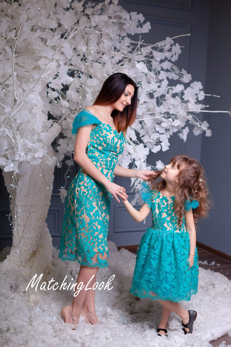 teal dresses for girls